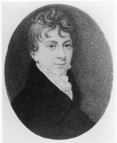 Portrait miniature de Thomas Love Peacock (1785-1866) c.1805 - Roger Jean